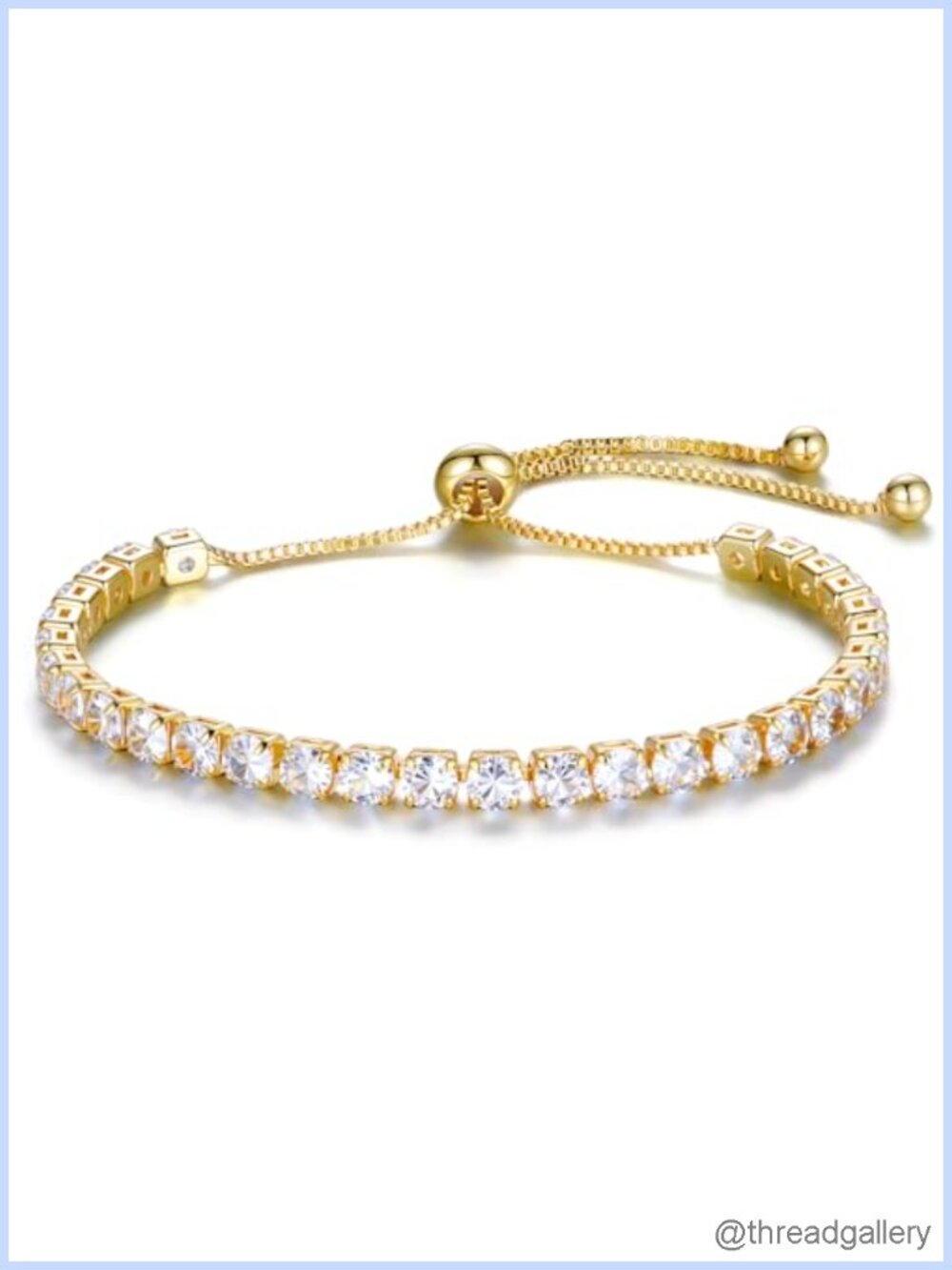 Tennis Bracelet Women Cubic Zirconia Gold Silver Rose Gold